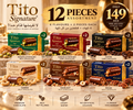 6 Signature Flavors × 2 Pieces Each = 12 Pieces of TITO!